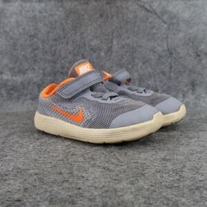 Nike Shoes Baby Toddler 6 Sneaker Revolution 3 Trainer Active Casual Grey Orange